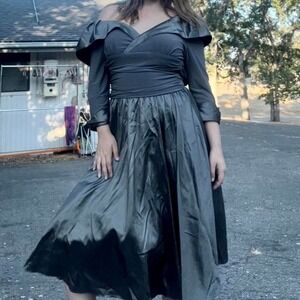 NWT Jessica H gray gothic glam early 2000s dress size 8